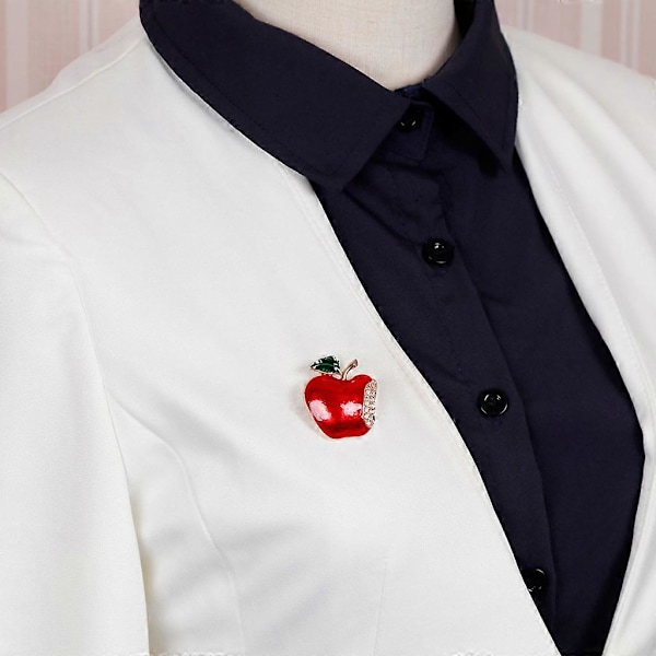 Nyår Jul Frukt Brosch Corsage Gåva Strass Bankett Scarfpins Badge