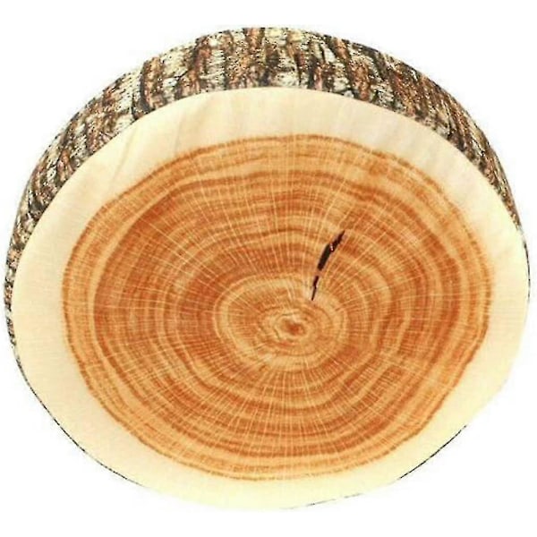 2 stk. Kreativ Naturlig Tre Design Trestamme Loggpute Myk Stolpute Puter Gave Hjem Sofa