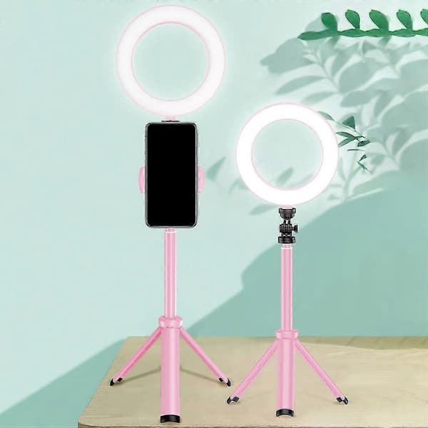LED Ring Light Mobiltelefon Live Beauty Light til Makeup Live Fill Light Tripod til Telefon med Ring Light