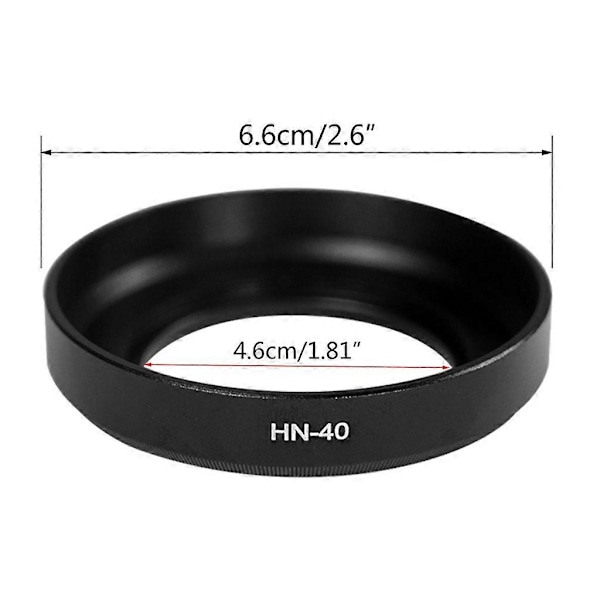 HN-40 HN40 46mm Metallinen Bajonettikiinnitteinen Objektiivin Suojus Nikon Z Mount z50 Z DX 16-50mm f3.5-6.3VR Kameraobjektiiveille 16-50