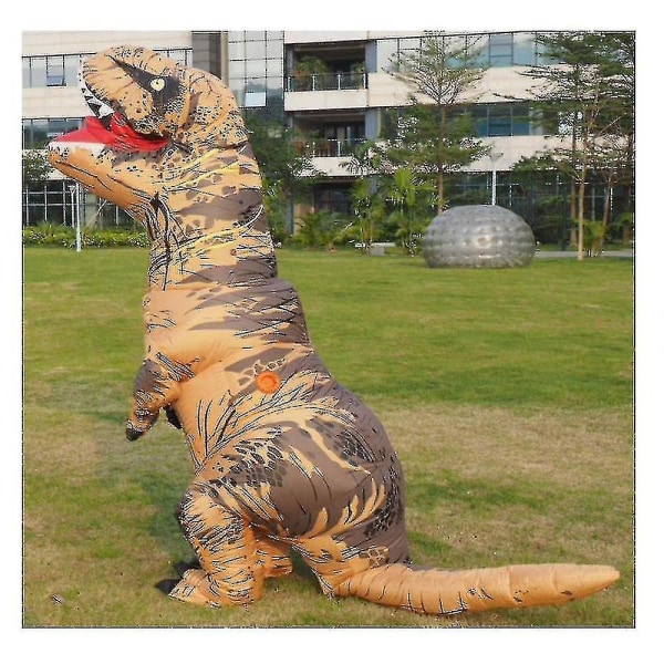 Hurtig forsendelse oppustelig kostume Full Body Ko Dinosaur Party Blow-up Suit Halloween dinasour