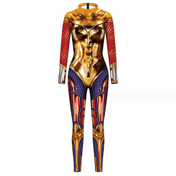 Naisten Halloween-asu 3D mekaaninen print Cosplay-haalari Romper Catsuit COLOR 2 M