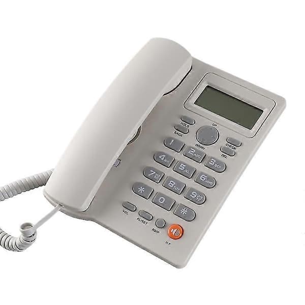 Fasttelefon med ledning, stor knappetelefon med nummerpresentasjon