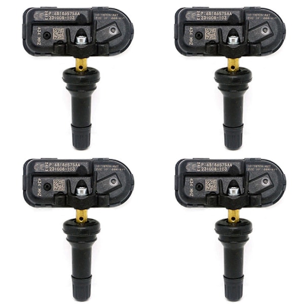 4X Dæktrykssensor TPMS til 2014 2015 2016 68249197AA