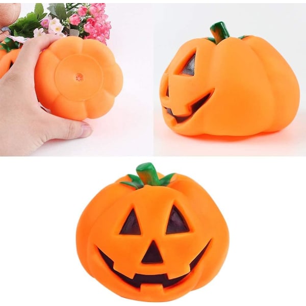 Sällskapshund Halloween pumpa leksak, roliga tuggleksaker för hundar barnsjukdomar, pipiga leksaker Talande pumpa husdjur leksak för hem halloween fest, Halloween prydnader -