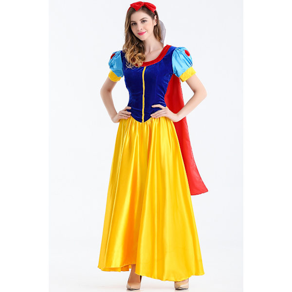 Snövit klänning Vuxenklänning Cosplay Masquerade S
