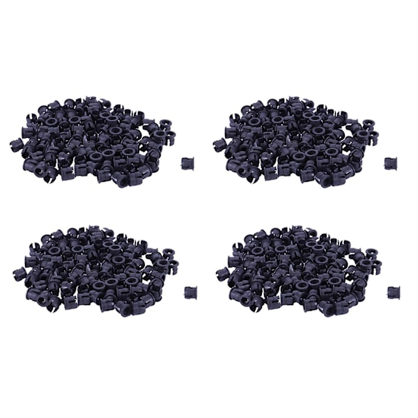 400 stk. Sorte Plastik 5mm LED Holder Display Panel Monteringskasser