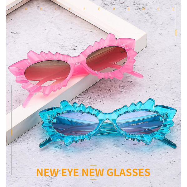 Cat Eye solglasögon för kvinnor med retro blomma glasögon Blue pink blue  d078 | Blue pink blue | Fyndiq