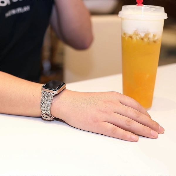 Bling-rannekkeet yhteensopivat Fitbit Versa/Fitbit Versa 2/Fitbit Ve -laitteiden kanssa