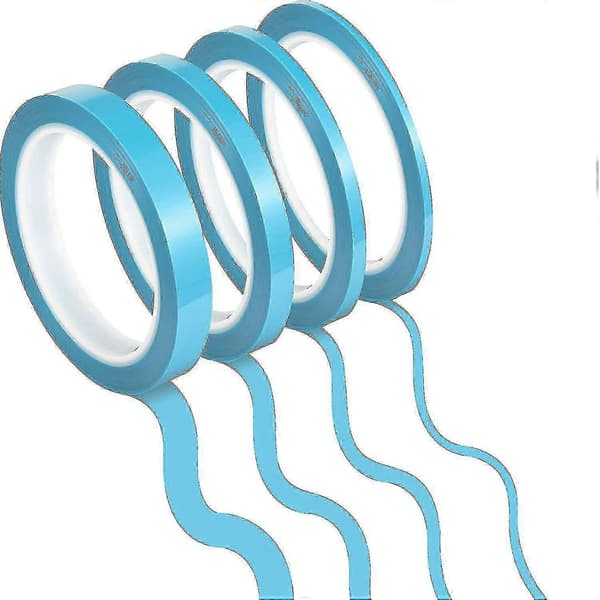 4 Ruller Fineline Tape til Bilmaling - Tynde Linjer til DIY