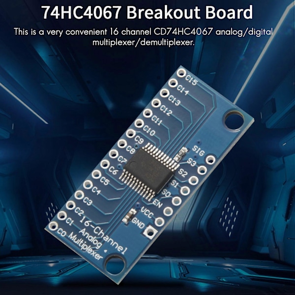 10 stk. 16CH Analog Multiplekser Modul 74HC4067 CD74HC4067 Presis Modul Digital Multiplekser MUX Br