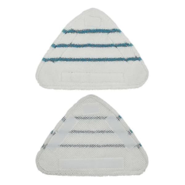 3 stk Dampmopputskiftbare Puter Trekant Vaskbar Klut Rengjøring Gulv Mikrofiber Mopphode Pute Damp
