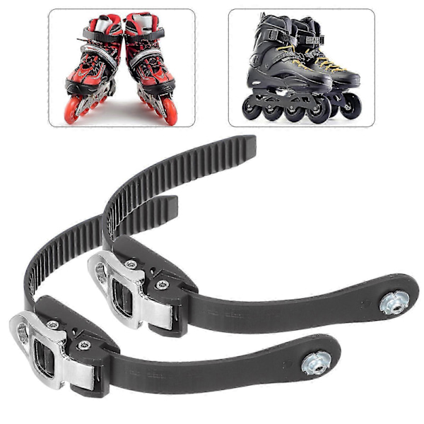 2 stk Skitilbehør Snowboard Binding Strap Skøytesko Spenne Strap Isskøyter Stropper Inline Roller Strap Skrue