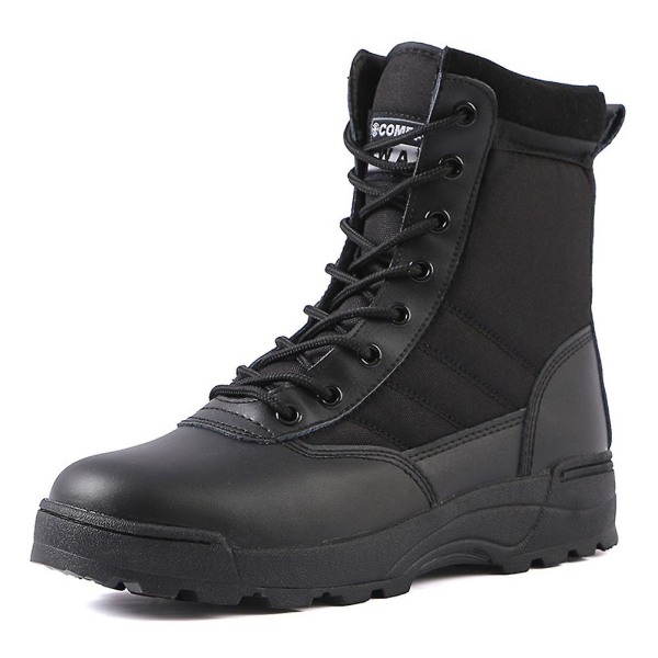 Taistelukengät Tactical Boots Mustat korkeavartiset ulkoilusaappaat potkua estävät törmäyksenesto vaellussaappaat miehille naisille 40