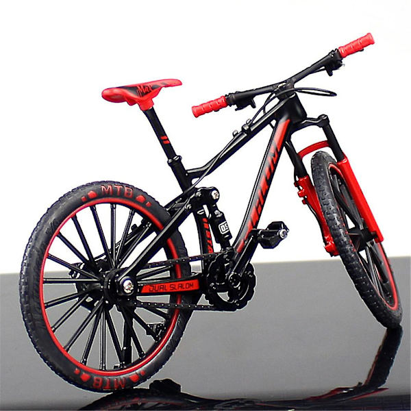 1:10 Mini Legering Cykel Skalmodell Finger Mountain Bike Toy Red