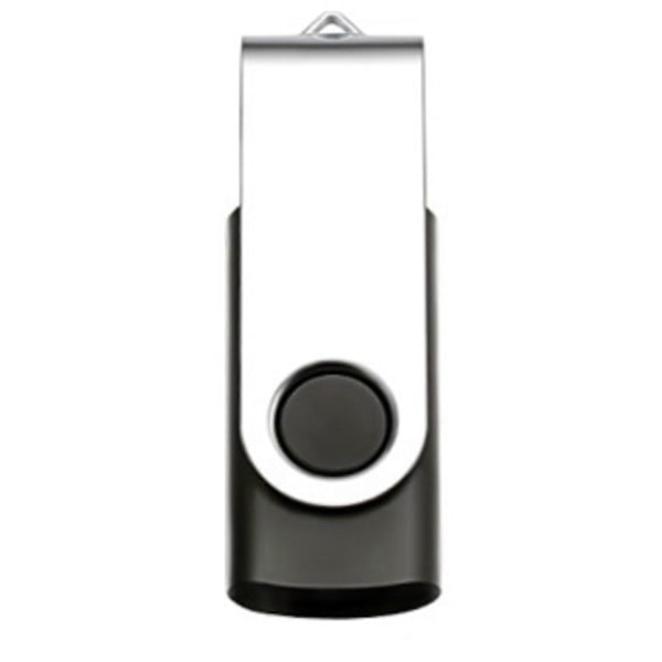 16GB USB 2.0 Flashminne Sticka Roterande USB-minnen Bulk 1-pack Svart, Portabel Datalagring för Universella Ändamål