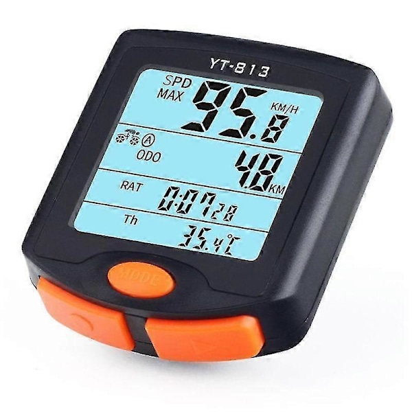 11,5*11*3cm Trådbunden Cykeldator Vattentät Cykeldator Odometer Med Bakgrundsbelyst LCD-display För Cykling Realtidshastighet Och Distansmätning