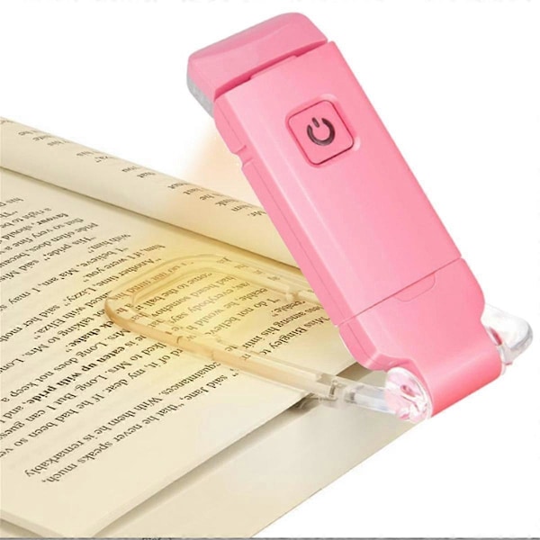 USB Ladattava LED Kirjanmerkki Kirjalamppu Joustava Kirkas Klipsikiinnitteinen Kirjavalo Mini Yövalo Silmille