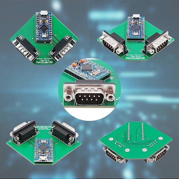 Gamepad USB-adapter for SegaGenesis/MD - Støtte for Raspberry-Pi/Mister-/PC
