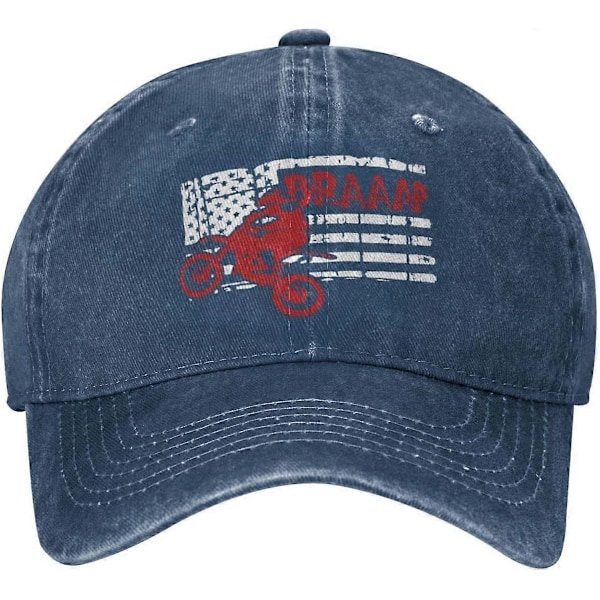 Motocross-maastopyörä, Amerikan lippu, unisex, cowboy-hattu, baseball-lippis, säädettävä, urheilu, golf, denim, casquette-lippis, tyyli 1358