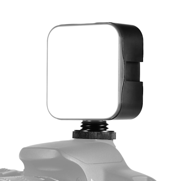 Andoer Mini LED Videovalo Valokuvaus Täyttövalo 6500K Himmennettävä 5W Kylmäkenkäkiinnikeadapterilla