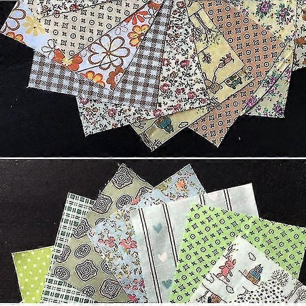 DIY Quiltlappar 60st 10cmx10cm Charm Pack Bomullstyg Patchwork Bundle Tyger Klädsömnad (haoyi)