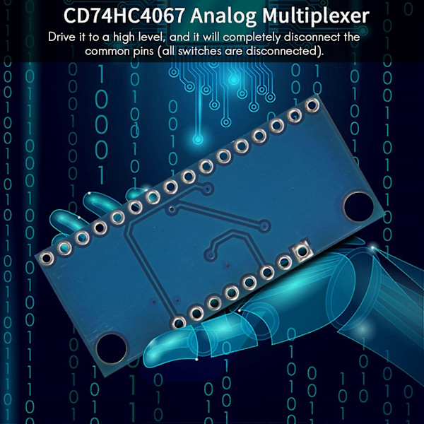 10 stk. 16CH Analog Multiplekser Modul 74HC4067 CD74HC4067 Presis Modul Digital Multiplekser MUX Br