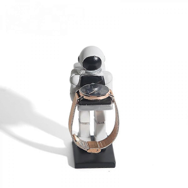Klockdisplayställ Man Robotfigurer Kreativ Klockförvaring Smyckesdisplay Bord Glasögonhållare För Kontor Heminredning