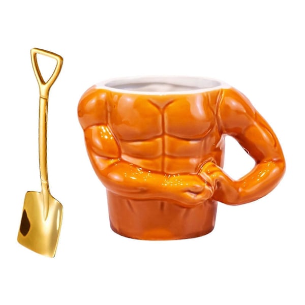 Keramisk Kaffemugg Muskelbyst Muskelbyst För Fars Dag Kök