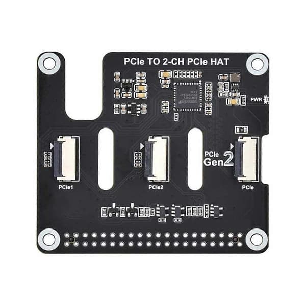 For Raspberry Pi 5 PCIe til FFC Utvidelseskort Dual-Channel PCIe FFC