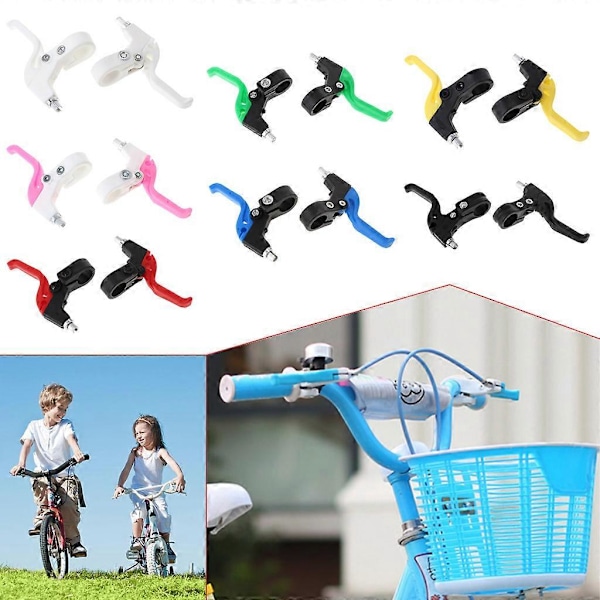 2 st Barncykelbromshandtag Plast Lätt Vikt Cykel Färgglada Universal