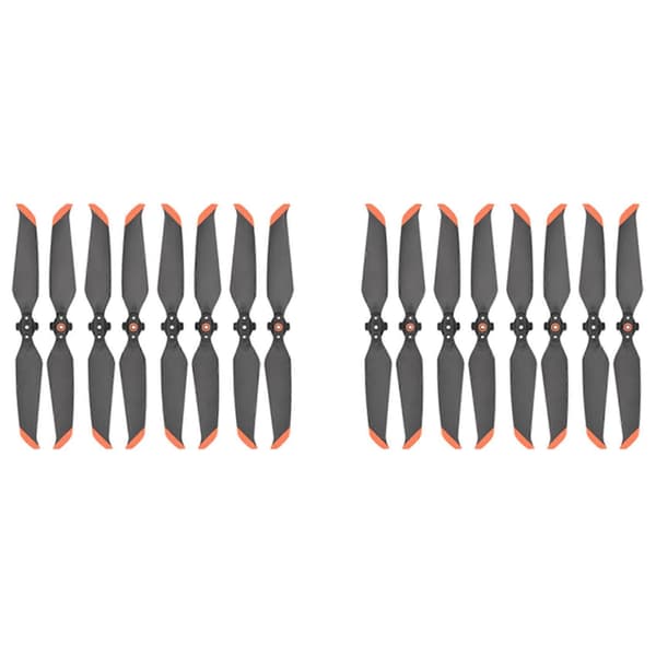 16x til DJI Mavic Air 2/2S støjsvage propeller 7238 propeller foldbare quick release propeller Black & orange