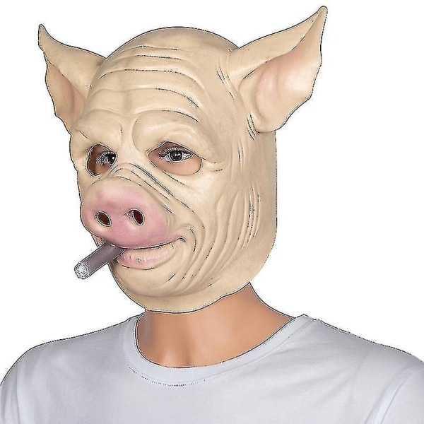 Halloween Pig Mask Animal Latex Mask