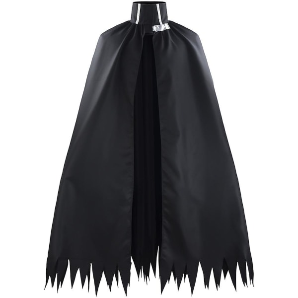 Kokichi Oma Cosplay Outfit Skoleuniform Halloween kostume Black cape S