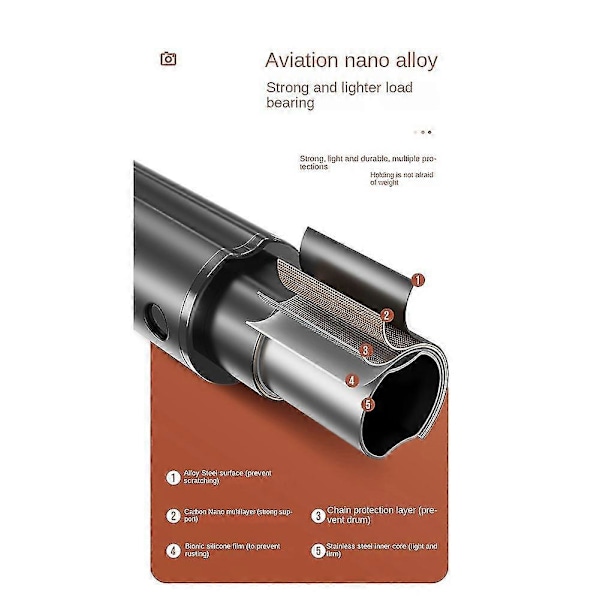 P185 Aluminiumlegering 1,6 m Håndholdt Stabilisator Gulv Teleskopstang Quadrupod Mobiltelefon Bluetooth Selfie Stick-b