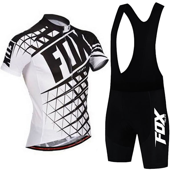 fox teleyi Cykeltröja Set Herr Sommar Utomhus Cykelkläder Snabbtorka Cykelkläder Andas MTB Cykeldräkt 7 XXL