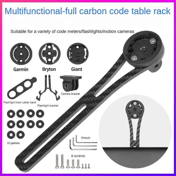 Cykelcomputerholder Carbon Cykelcomputer Stopur Speedometer Monteringsholder til Giant Holder