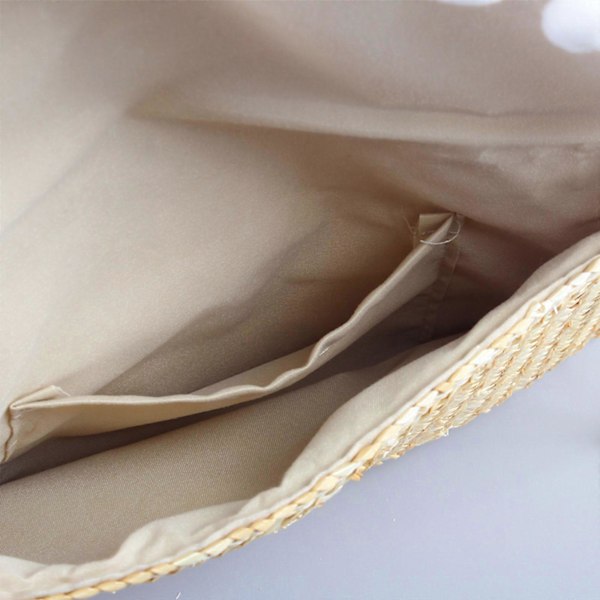 Casual Kuvert Halm Clutch Sommar Vävd Handväska Plånbok för Vänner