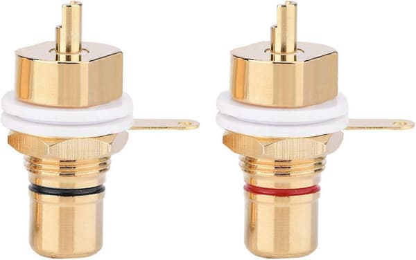 2 stk. RCA hun audio hun stik