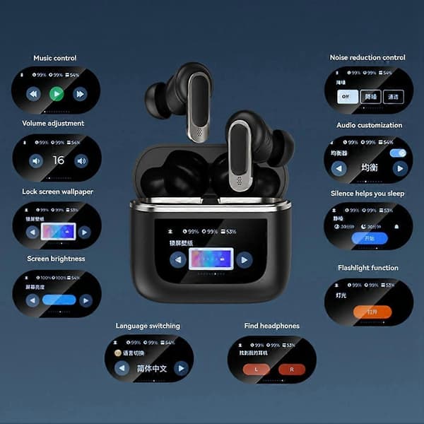 Hörlurar In-Ear Touch Screen Kontroller Headset Roséguld