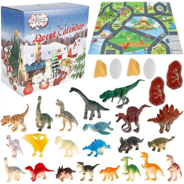 Joulun adventtikalenteri Söpöt ankat dinosaurukset set lapsille Joulun joululelut yllätyslahjoiksi style 11