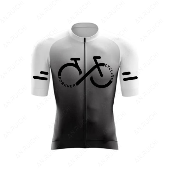 Set 2023 Kesä Ropa Ciclismo Miesten Polkupyörän Pyöräilyvaatteet Gradienttiväri Maastopyöräpaita Urheilupuku A3 4XL
