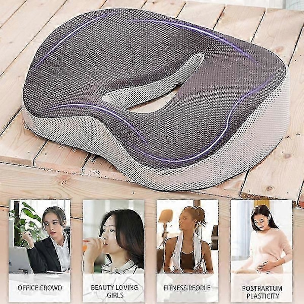 Memory Foam Kudde Hemorrojder Kudde Kontors- och Hemmakudde Svanskota Memory Foam Stol Ortopedisk