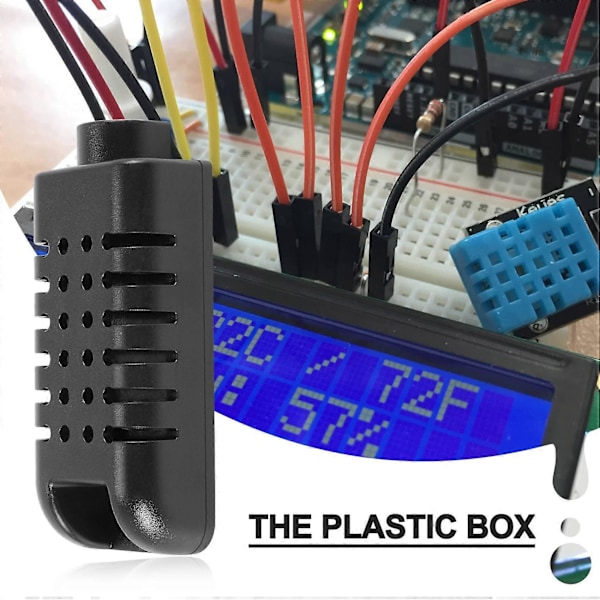 Plastkasse Liten Fuktighetssensor Elektronikkboks Inst ent Kabinett Prosjektboks Kontrollboks (2 stk)