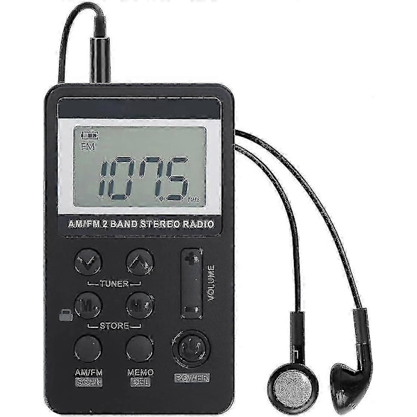 Ny Personlig AM/FM Lommeradio Bærbar Vr-robot, Mini Digital Tuning Walkman Radio, Med Oppladbart Batteri