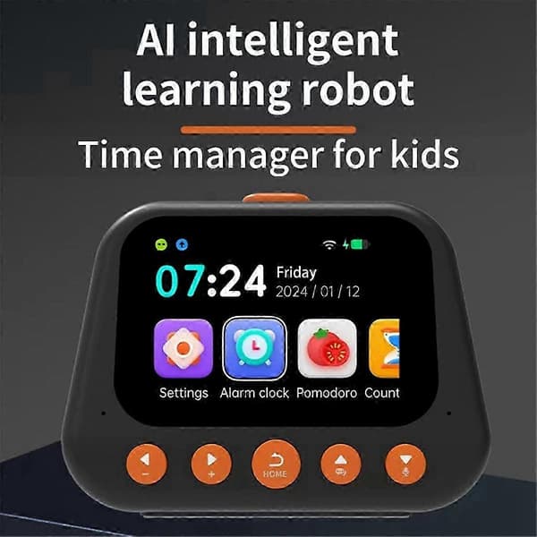 Barns AI Intelligenta Väckarklocka Multifunktionell Röstinteraktionsmaskin Tidshantering Självdisciplinerad Klocka B