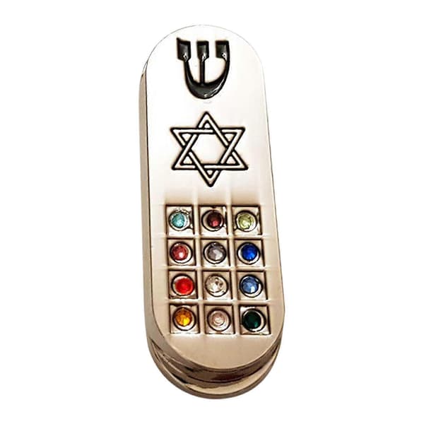 Bønnerulle til bil Multifunktionel Davidsstjerne Ædelsten Mezuzah Etui