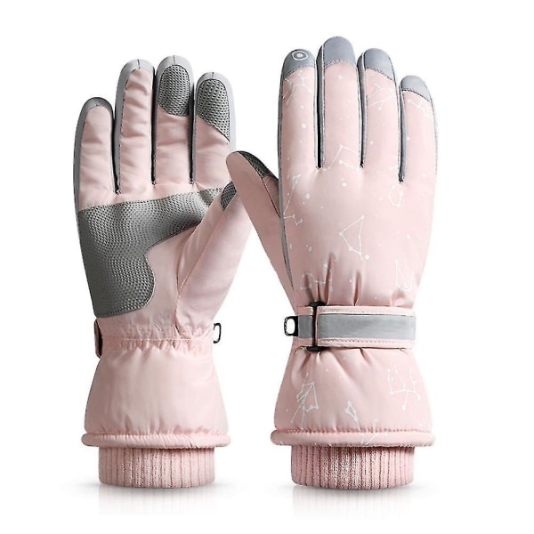 Snehandsker Vandtætte vinterskihandsker Varme neutrale handsker SK23Sakura Powder(Star)