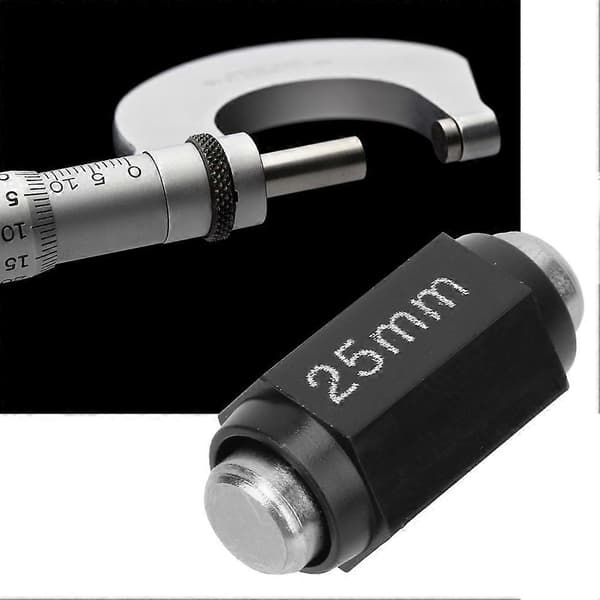 25mm Rostfritt Stål Utvändig Mikrometer Kalibreringsblock Stång