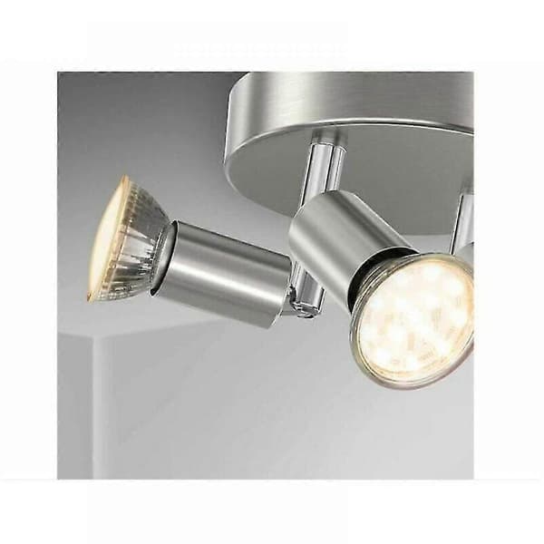 LED Badrumstakspotlight 3 Spots Dimbar IP44 GU10